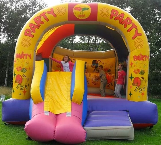 Party Bouncy Castle with Slide hire Liverpool & Cheshire: Aland of Castles