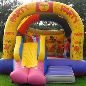 Party Bouncy Castle with Slide hire Liverpool & Cheshire: Aland of Castles